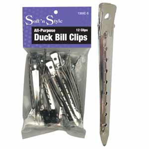 Product image for Soft'n Style Duck Bill Clips 12 Pack