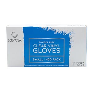 Product image for Colortrak Small Powder Free Vinyl Gloves 100 Box