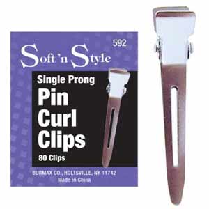 Product image for Soft'n Style Single Prong Clippies 80 box
