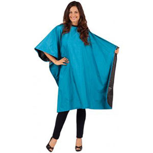 Product image for Betty Dain Reversi Cape - Peacock Blue/Black