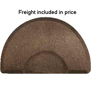Product image for Smart Step Granite Copper 3' x 4.5' Round Mat