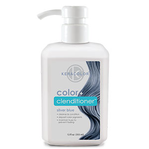 Product image for Keracolor Color + Clenditioner Silver Blue 12 oz