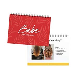 Product image for Babe Hair Extensions Flip Book Marketing Tool