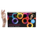 Product image for Framar Crystal Clear Disposable Gloves LARGE
