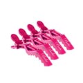 Product image for Babe Hair Extension Pink Croc Clips 4 Pack