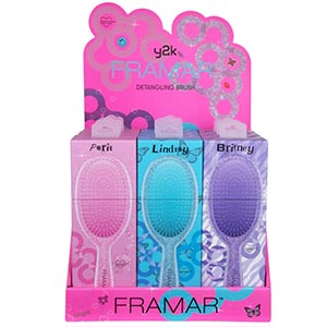 Product image for Framar Y2K Detangling Brush 9 Piece Display