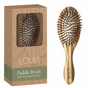 Product image for Loma Bamboo Oval Paddle Brush
