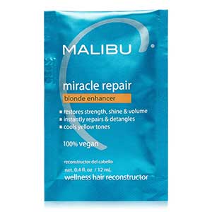 Product image for Malibu C Miracle Repair Blonde Enhance 12 Packets
