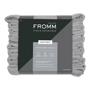 Product image for Fromm Softees Microfiber Towels 10 Pack Grey