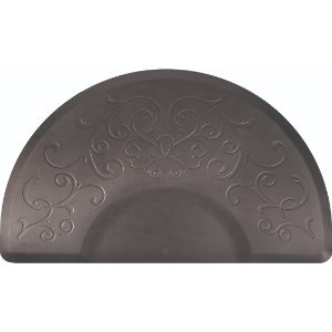 Product image for Smart Step Elite Bella Round 3'x5' Black Mat
