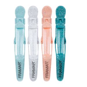 Product image for Framar Glitter Gator Clips 4 Pack