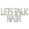 Product image for Apparel Pin Let's Talk Hair Silver Tone