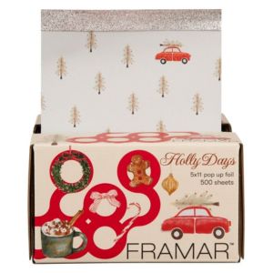 Product image for Framar Holly Days 5x11 Pop Up Foil 500 Sheets