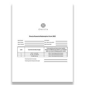 Product image for Onesta Rewards