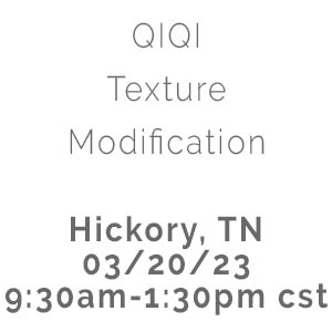 Product image for Qiqi Texture Modification Demo Live Hickory, TN